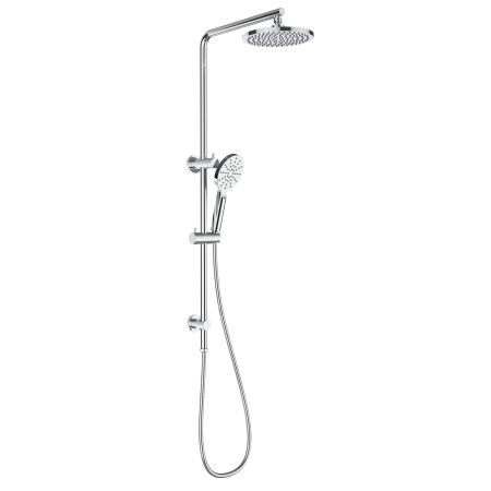 New Cora Round Multi-function Shower Set Chrome, 250mm Plastic Shower Head