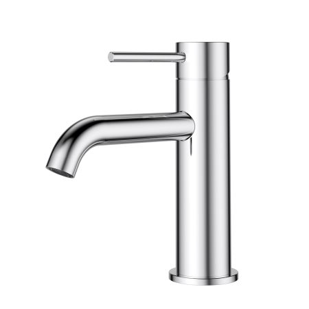 Otus Slimline SS Basin Mixer Curved Spout Chrome