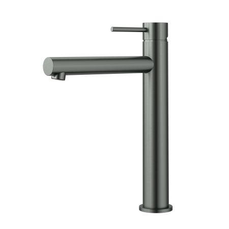 Otus Slimline SS Highrise Basin Mixer Gun Metal