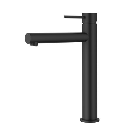Otus Slimline SS Highrise Basin Mixer Matt Black
