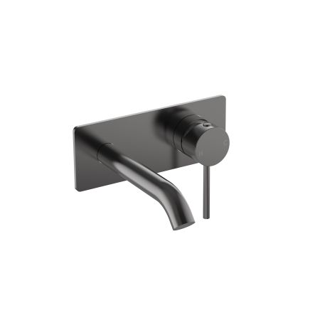 Otus Slimline SS Wall Basin Mixer Trim Kits Gun Metal 