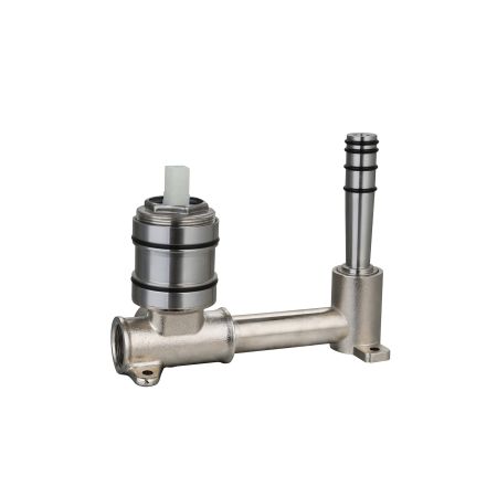 Otus Slimline SS Wall Basin Mixer Separate Back Plate Rough-in Body 