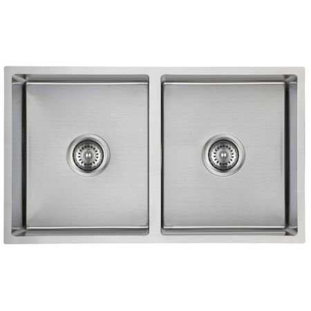 New Cora Double Bowl Above / Undermount Kitchen Sink 750 x 440mm