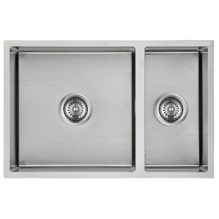 New Cora Double Bowl Above / Undermount Kitchen Sink 670 x 440mm
