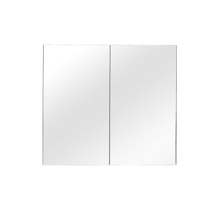 900mm Bathroom Mirror Cabinet Wall Hung PVC Pencil Edge Gloss White Shaving Storage Cabinet