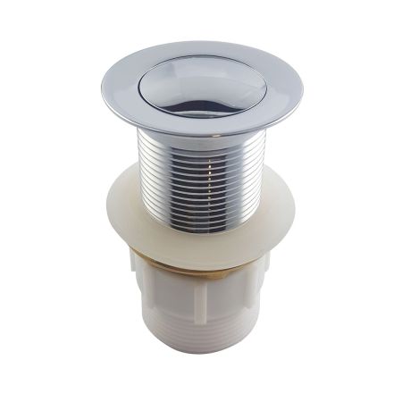 32mm Bathroom Chrome Solid Brass Basin Pop Up Waste No Overflow