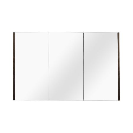 1200mm Dark Grey Pencil Edge Mirrored Bathroom Cabinet Wall-Mount Door Cupboard
