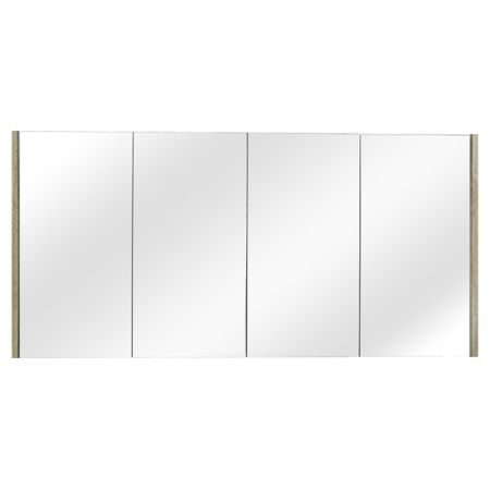 1500mm Pencil Edge Shaving Cabinet White Oak Wood Grain Texture 2 PAC Coating MDF Board