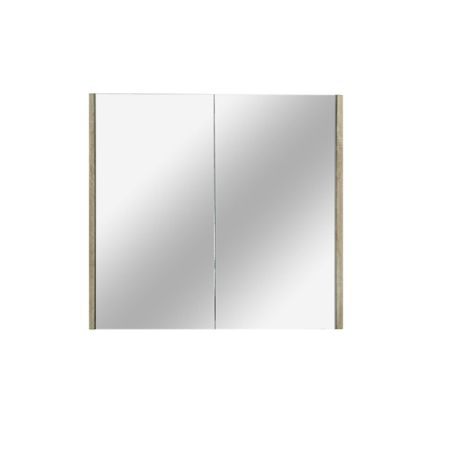 750mm Pencil Edge Shaving CabinetWhite Oak Wood Grain Texture 2 PAC Coating MDF Board