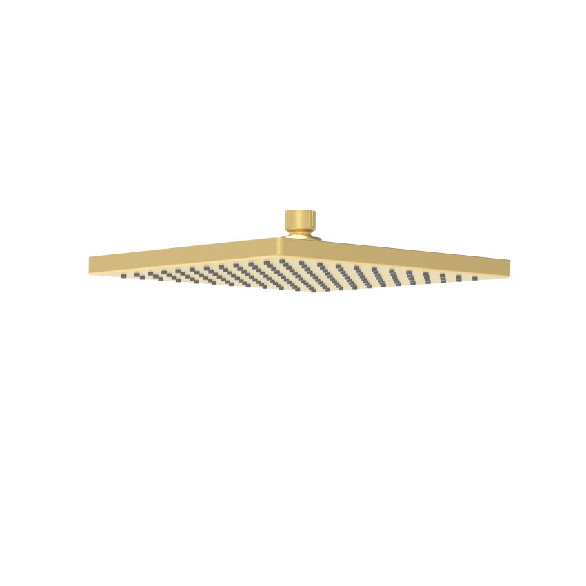 Rosa Square Overhead Shower 250mm Brushed Gold