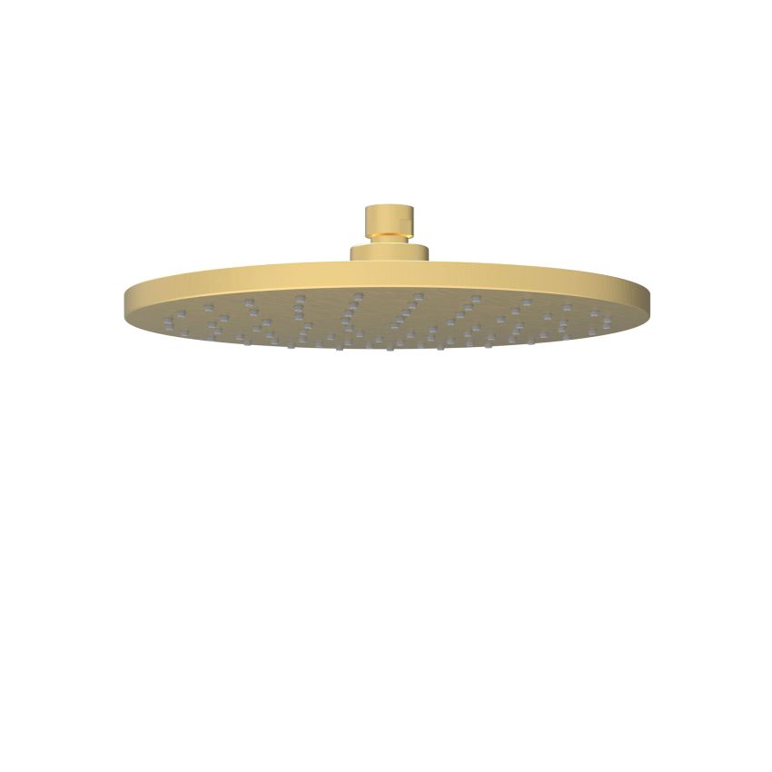 Otus Round Overhead Shower 200mm Brushed Gold