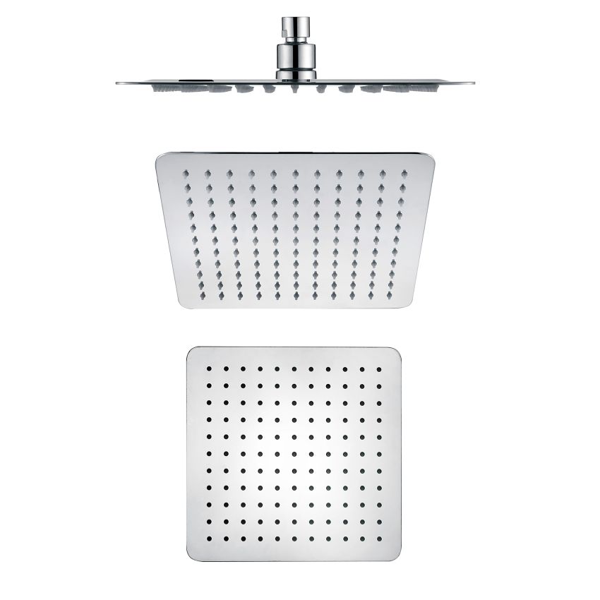 Nova Square Overhead Shower 250mm, Stainless Steel Rain Shower