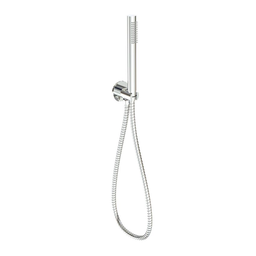 Tube Hand Shower On Wall Outlet Bracket Chrome