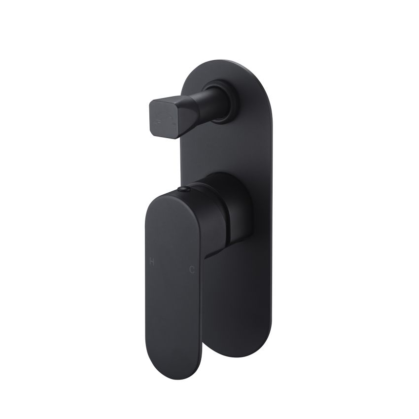 Cora Diverter Wall Mixer Matte Black
