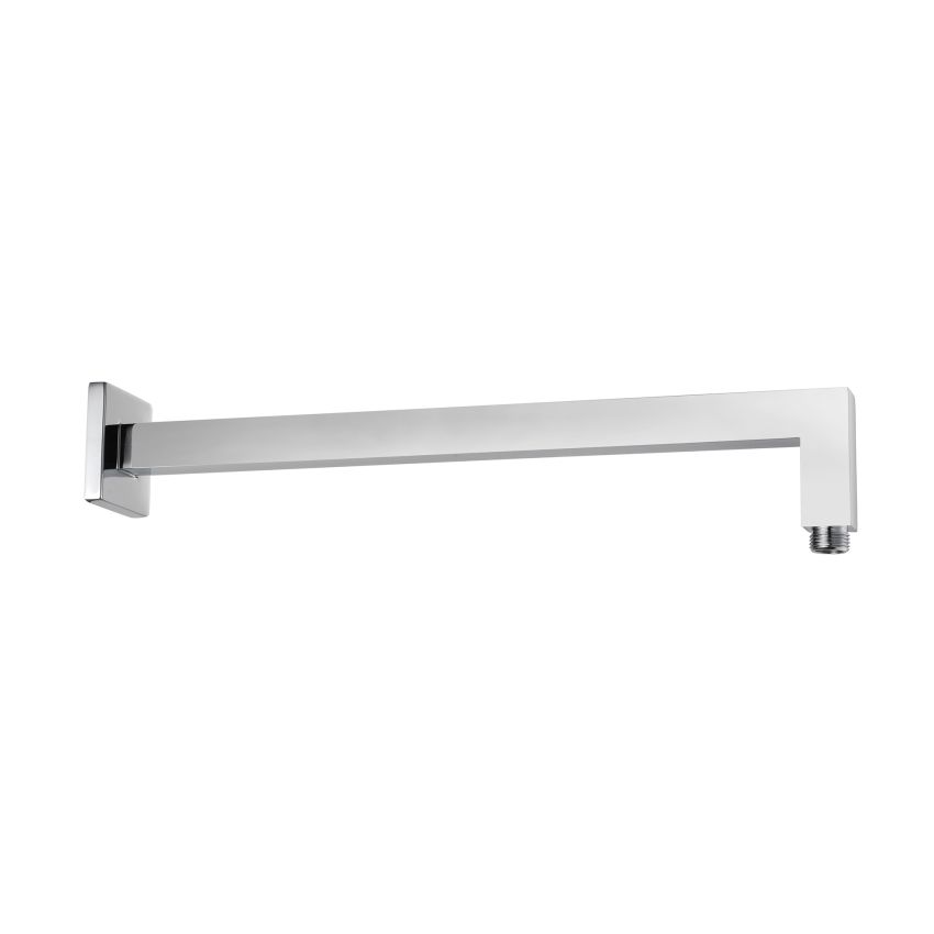 Square Horizontal Shower Arm Chrome 400mm