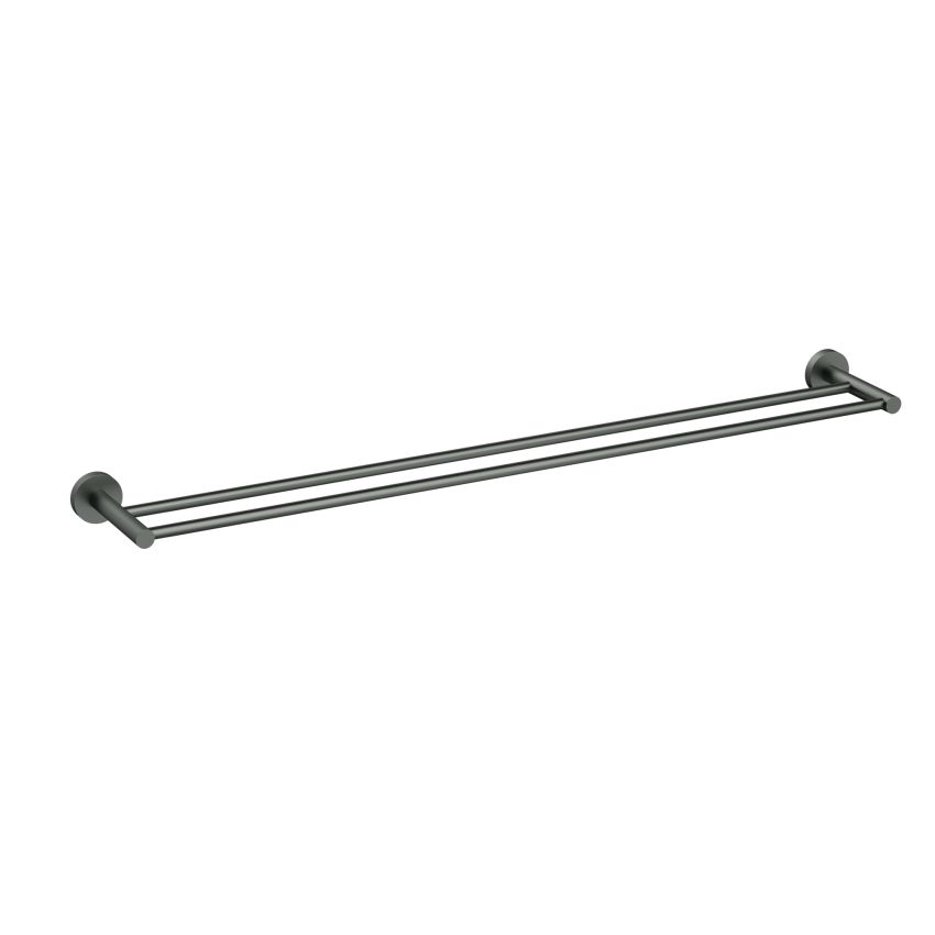 Otus Slimline Double Towel Rail 900mm Gun Metal