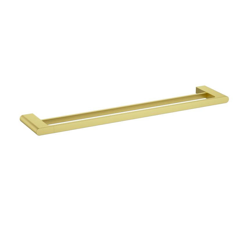 Cora  Double Towel Rail 600mm Brushed Gold