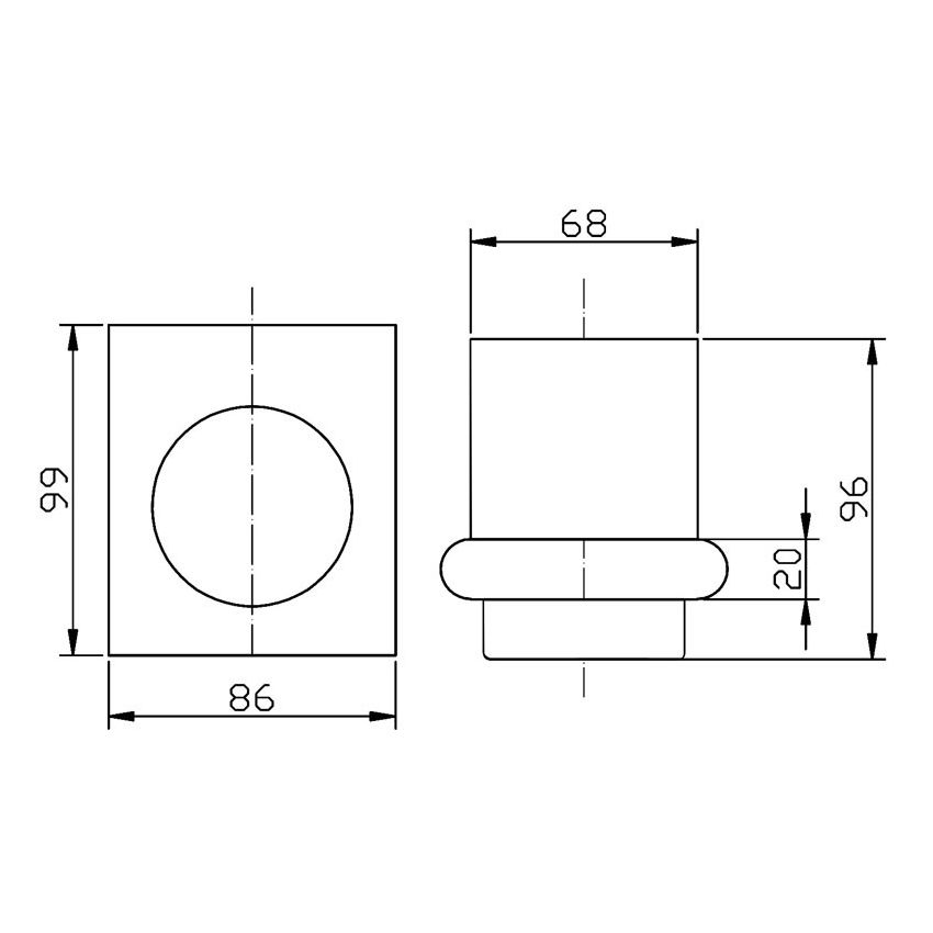 Cora Tumbler Holder Matt Black