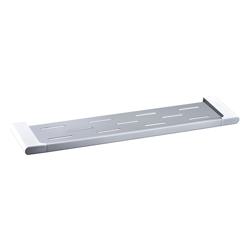 Cora Cosmetic Shelf Chrome & White 