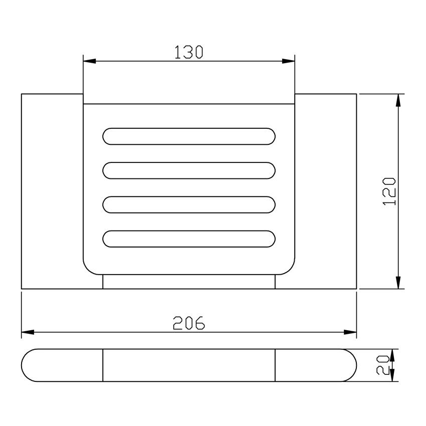 Cora Soap Holder Chrome 