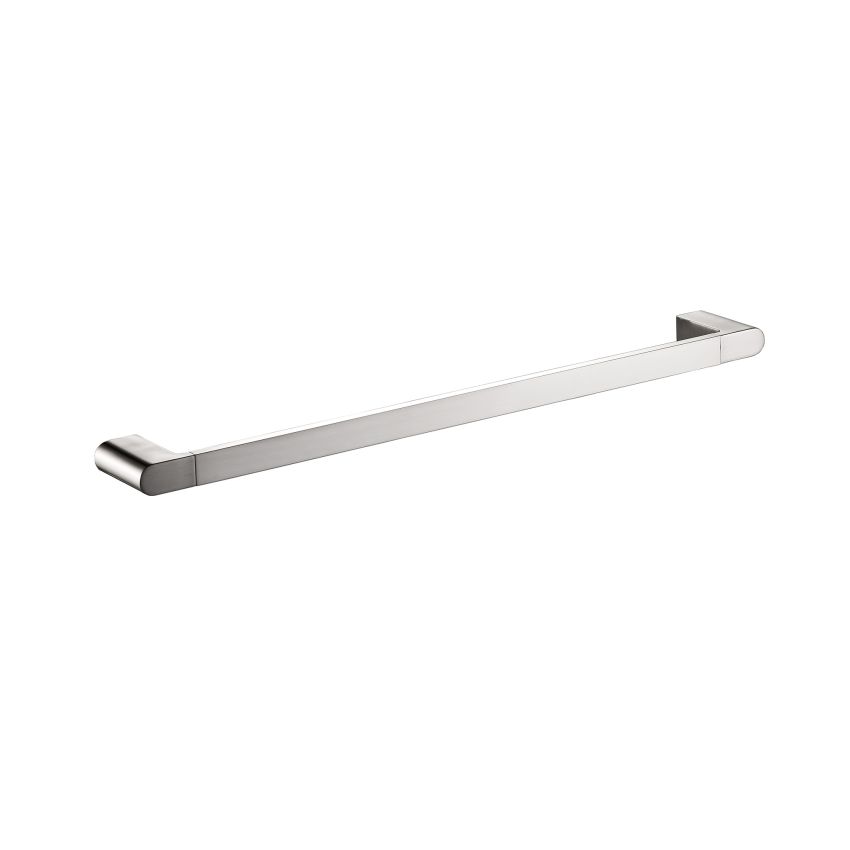 Flores Single Towel Rail 600mm Brushed Nickel