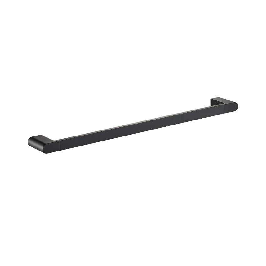 Flores Single Towel Rail 600mm Matt Black