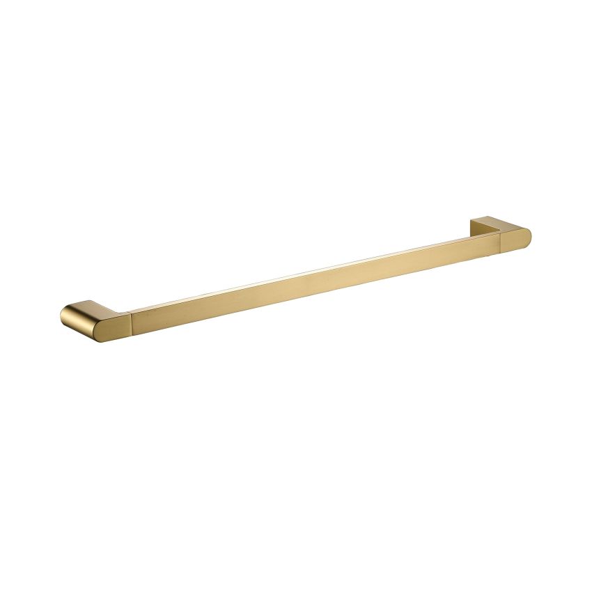 Flores Single Towel Rail 800mm Brushed Gold