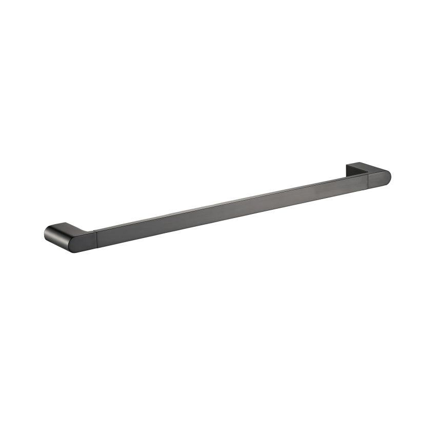 Flores Single Towel Rail 800mm Gun Metal