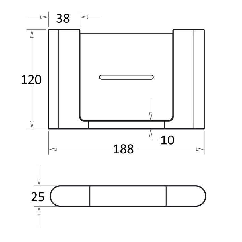 Flores Soap Holder Matt Black
