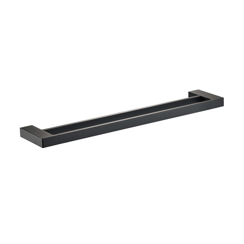 Ceram Double Towel Rail 800mm Matt Black