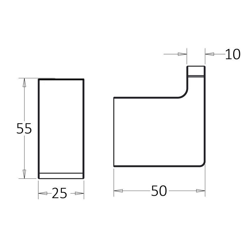 Ceram Robe Hook Chrome