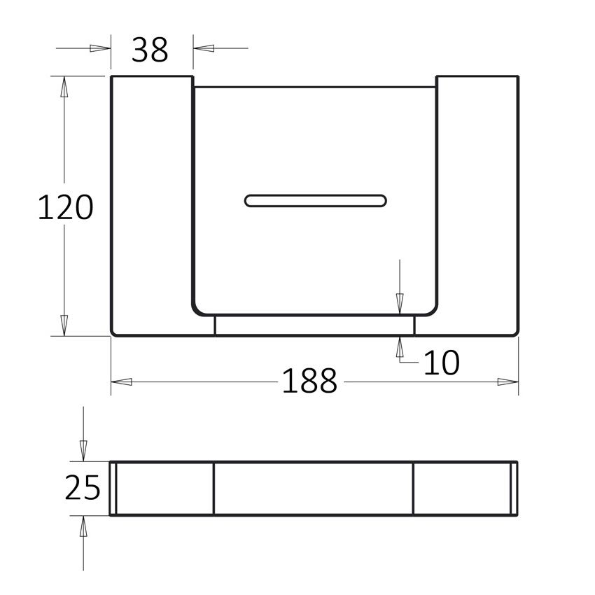 Ceram Soap Holder Brushed Nickel 