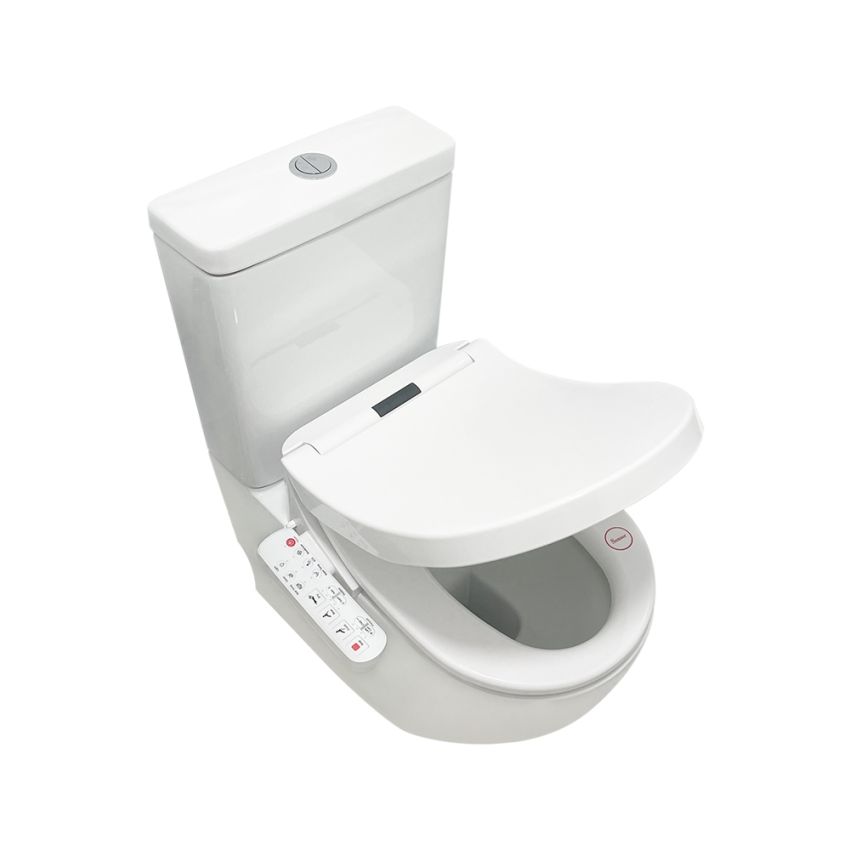 Bathroom Rimless Toilet Suites Back to Wall Flush Ceramic Standing Floor