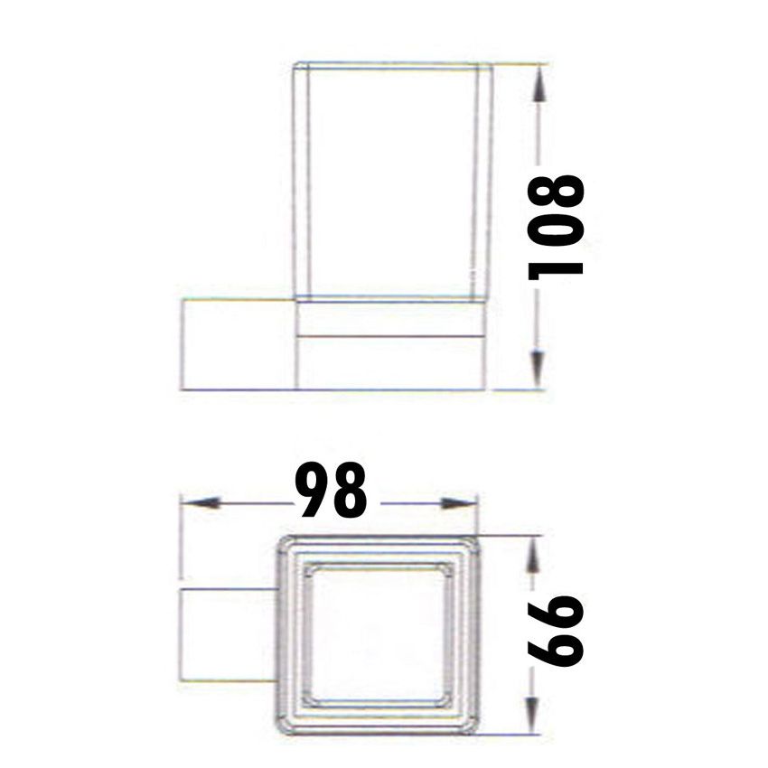 Rosa Tumbler Holder Chrome