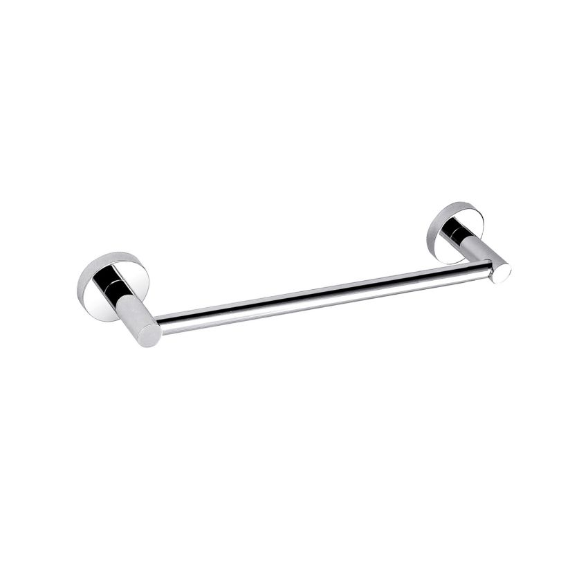 Otus Round Single Towel Rail 350mm Chrome