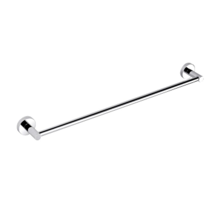 Otus Round Single Towel Rail 600mm Chrome