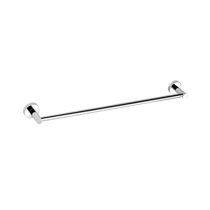 Otus Round Single Towel Rail 750mm Chrome