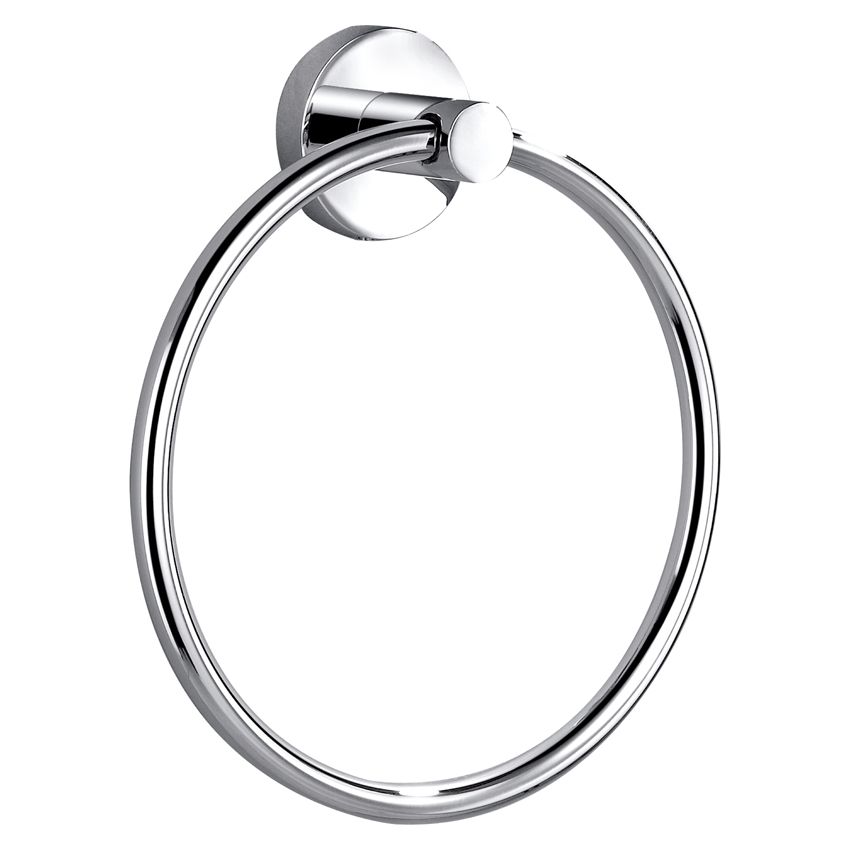 Otus Round Towel Ring Chrome