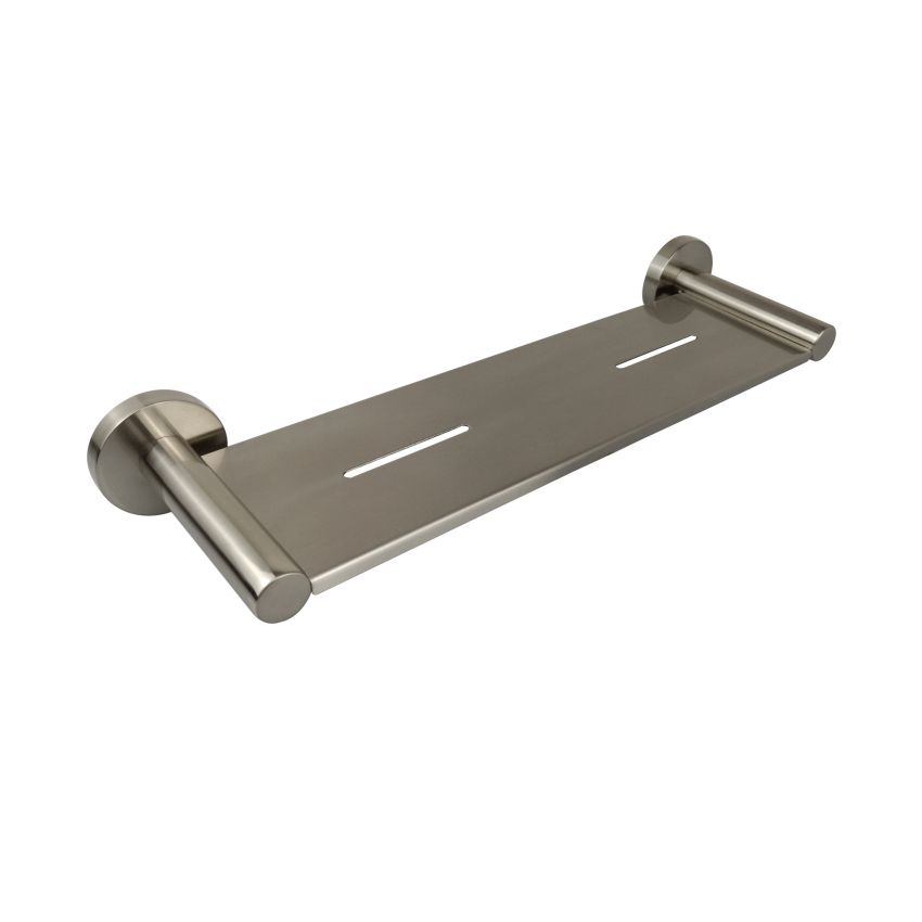 Otus Round Metal Shelf Brushed Nickel