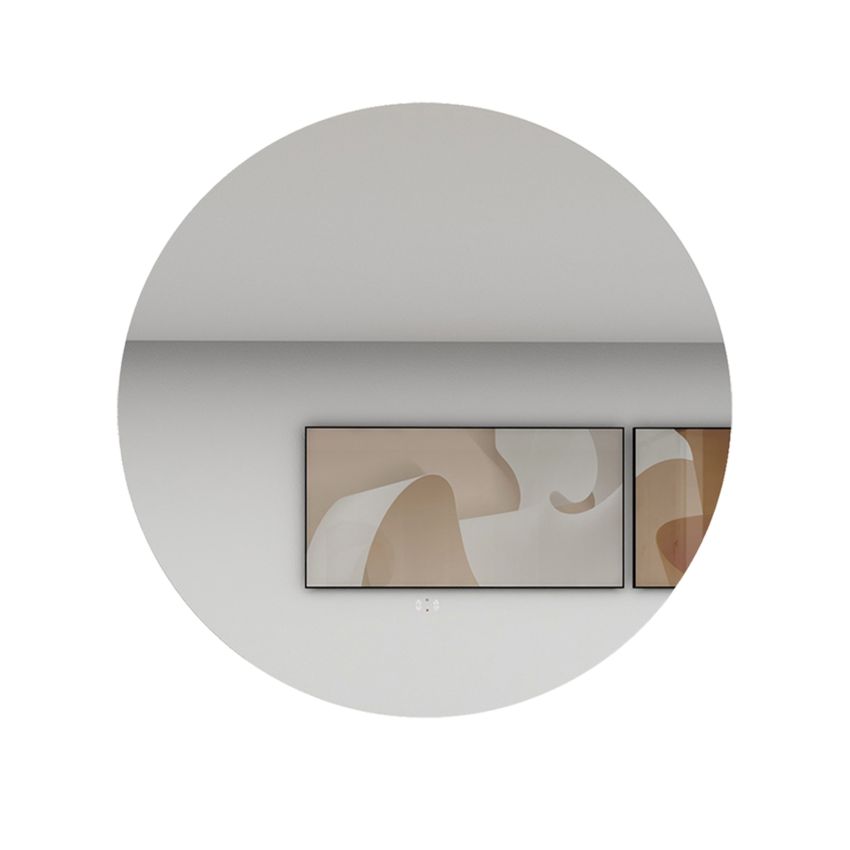 750mm 3 Color Round Backlit Bathroom LED Mirror Dustproof Smart Touch