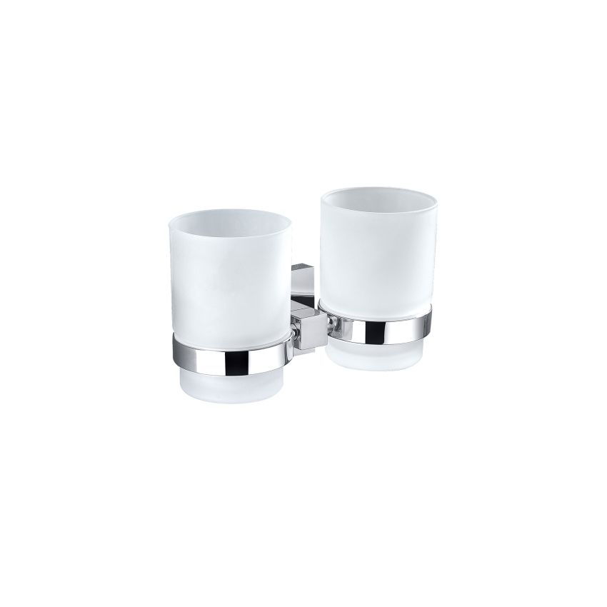 Sara Double Tumbler Holder Chrome