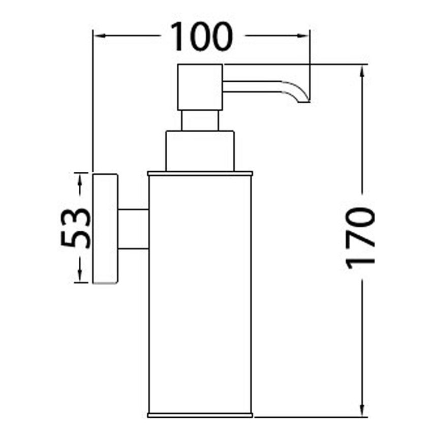 Sara Soap Disapenser Chrome