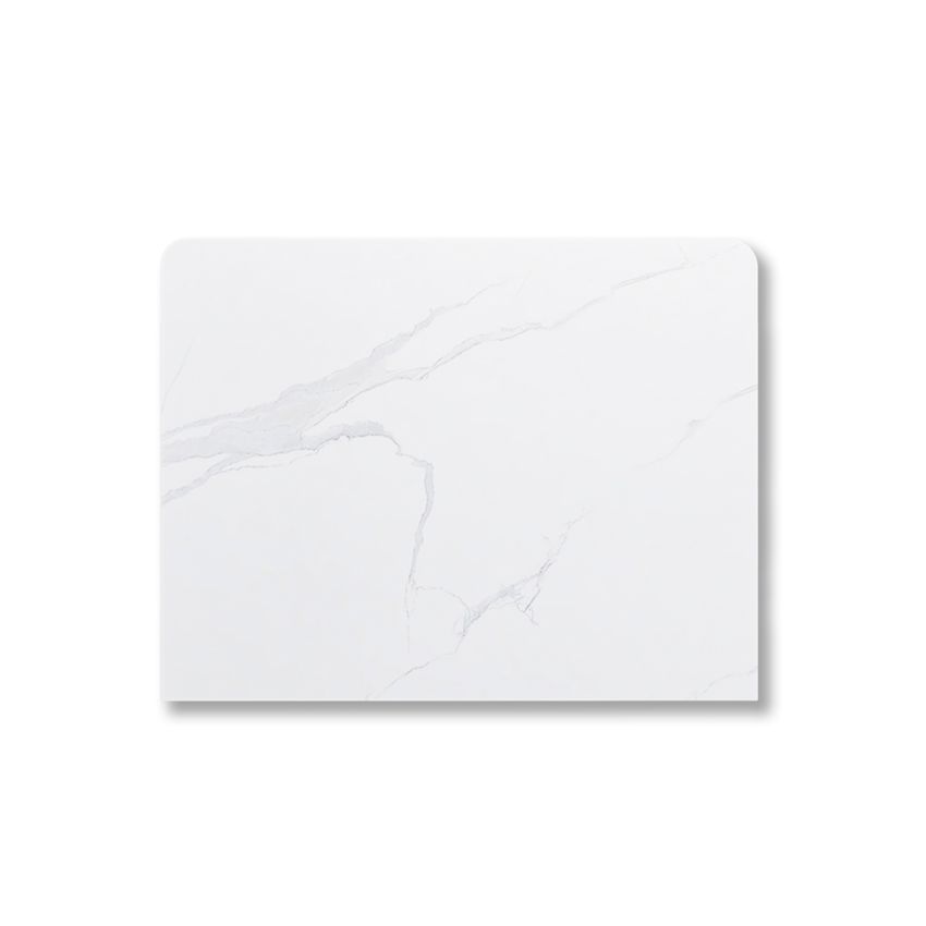 600x465x15mm White Marble Look Sintered Stone Top Benchtop