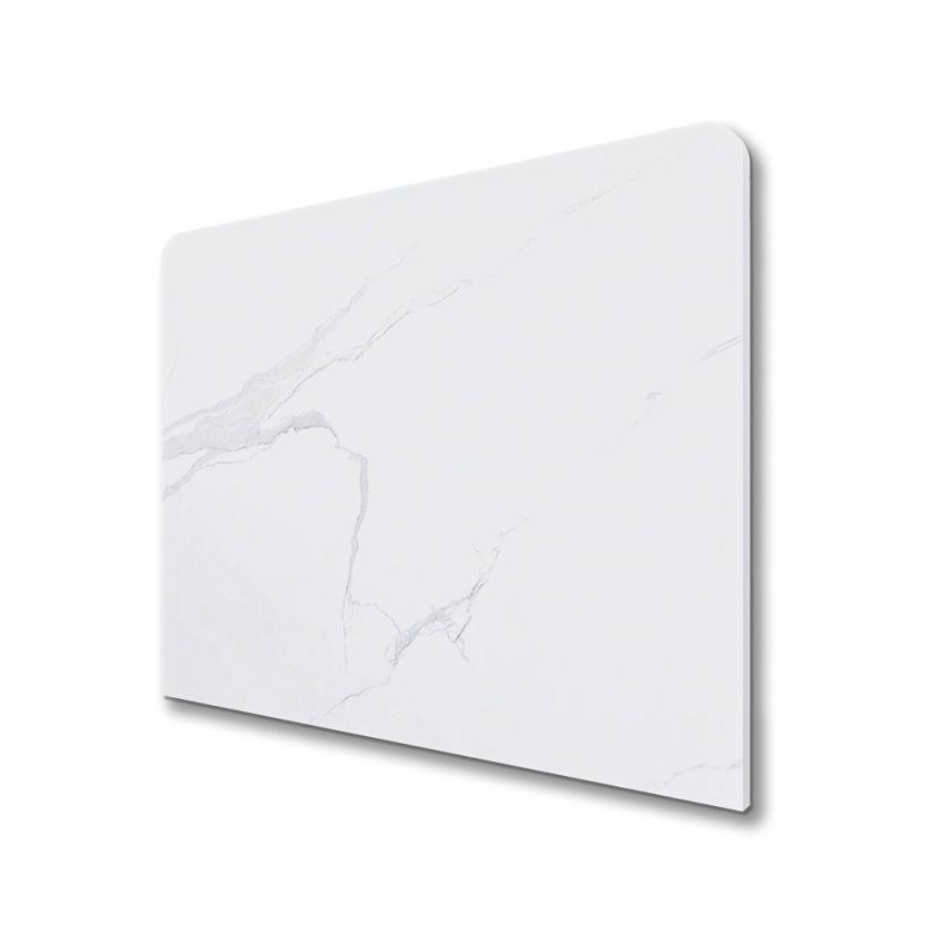 600x465x15mm White Marble Look Sintered Stone Top Benchtop