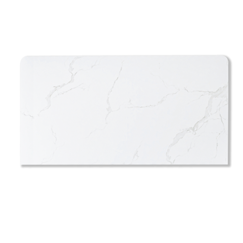 900x465x15mm White Marble Look Sintered Stone Top Benchtop