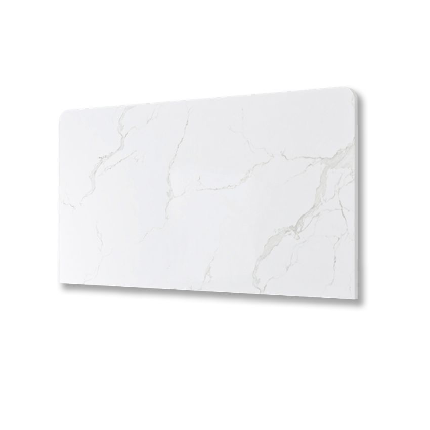 900x465x15mm White Marble Look Sintered Stone Top Benchtop