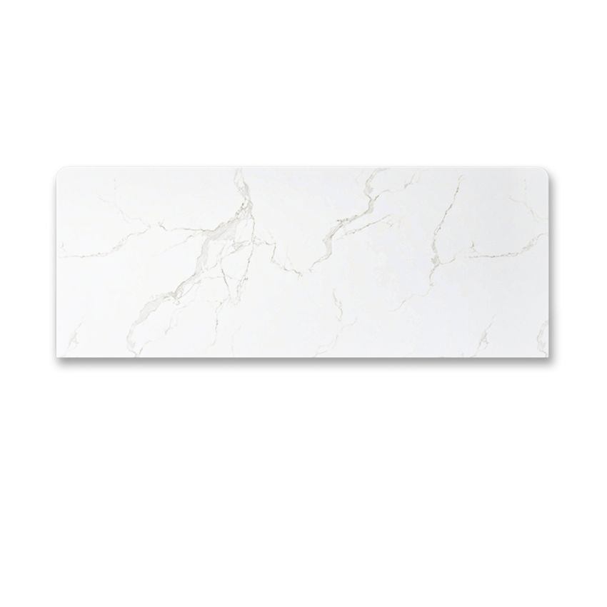 1200x465x15mm White Marble Look Sintered Stone Top Benchtop