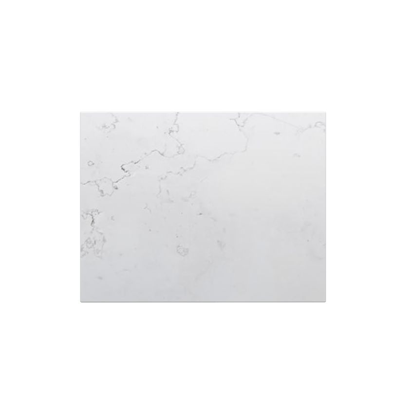 600x465x20mm Quartz Stone Top Gloss White Marble Look Silica-Free Caesarstone Benchtop