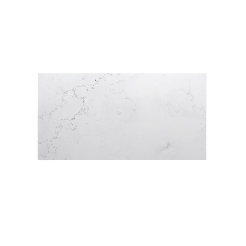 900x465x20mm Quartz Stone Top Gloss White Marble Look Silica-Free Caesarstone Benchtop