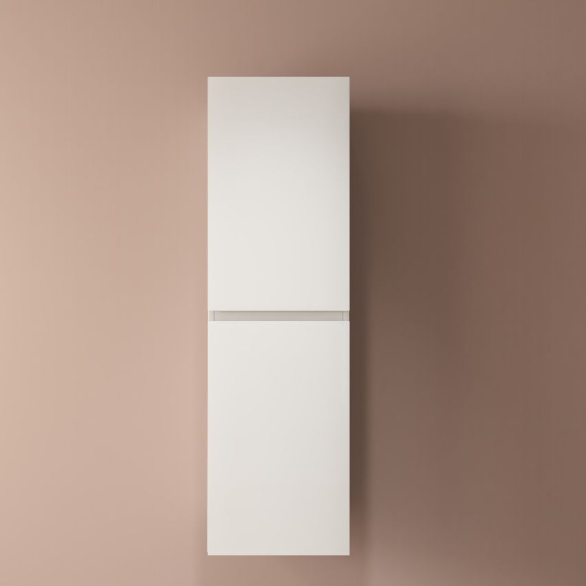 1350(H)x400(L)x300(D)mm Gloss White MDF 2-Door Tall Boy Vanity Tall Boy Cabinet